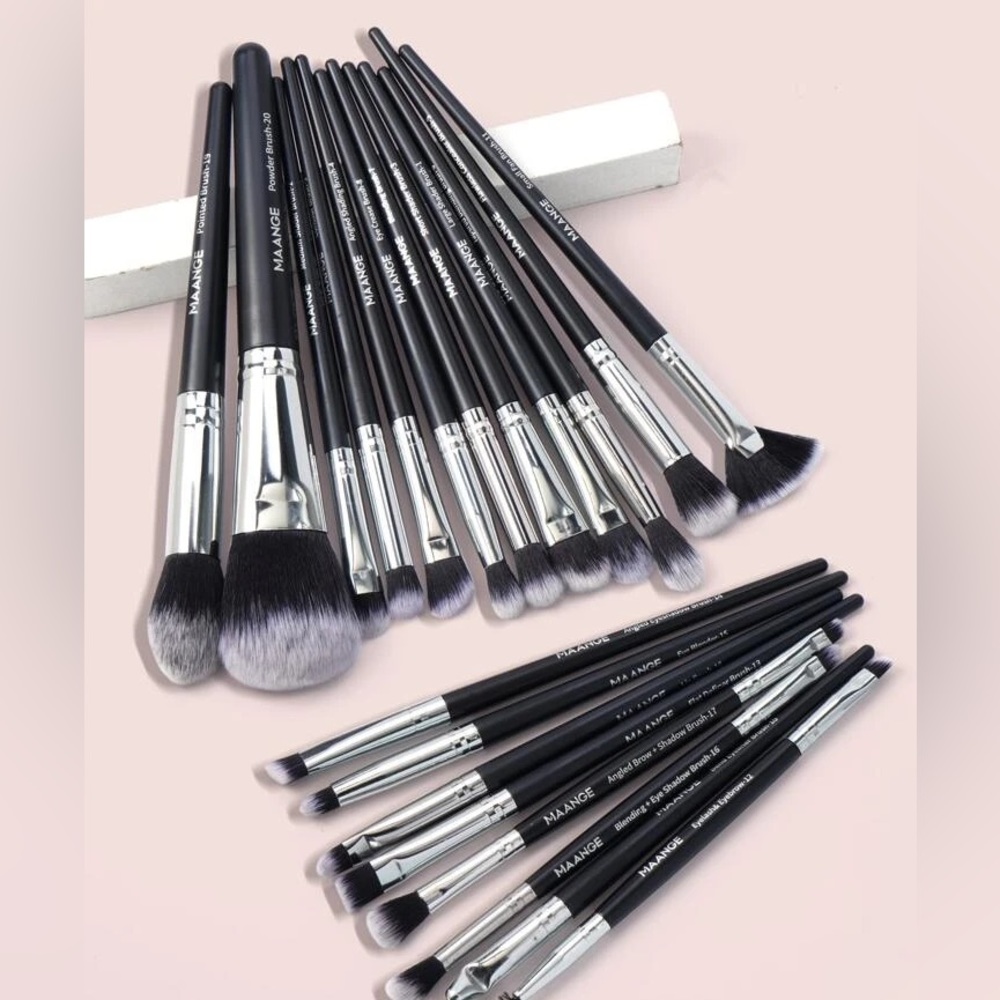 20pcs Duo-Fiber Makeup Brush Set